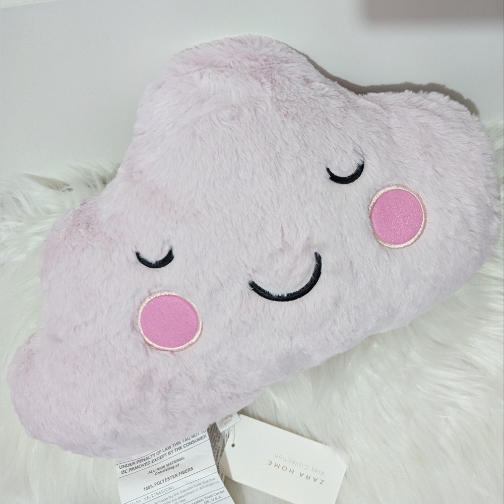 Zara Home Kids Collection Plush Cloud Soft Toy Throw Pillow New with tags!